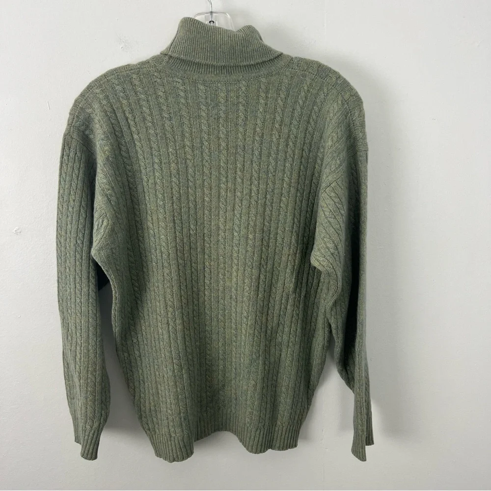 Burberry 100% Cashmere Turtleneck Cable knit Sweater - Picture 5 of 8